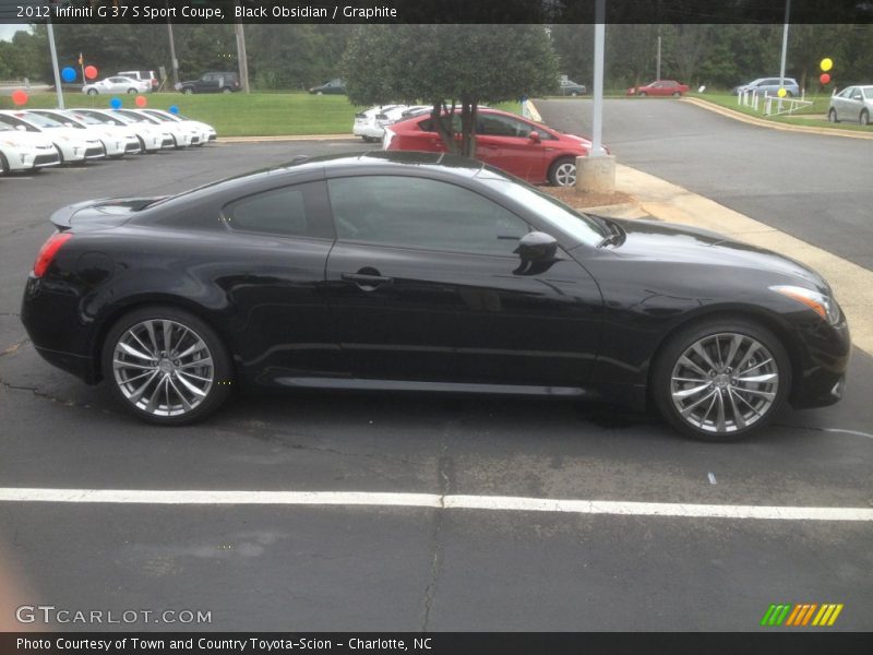 Black Obsidian / Graphite 2012 Infiniti G 37 S Sport Coupe