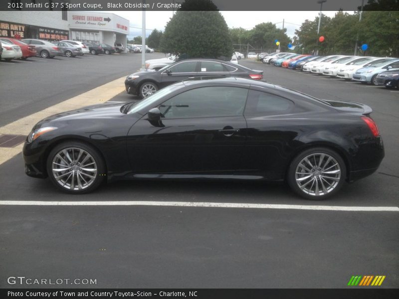 Black Obsidian / Graphite 2012 Infiniti G 37 S Sport Coupe