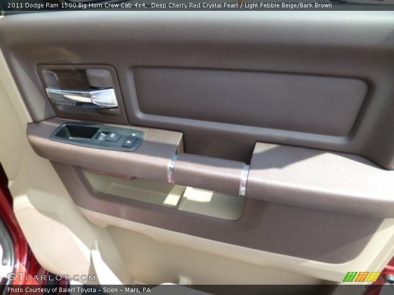 Deep Cherry Red Crystal Pearl / Light Pebble Beige/Bark Brown 2011 Dodge Ram 1500 Big Horn Crew Cab 4x4