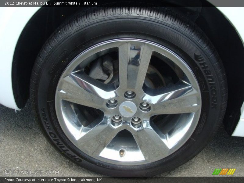 Summit White / Titanium 2012 Chevrolet Malibu LT