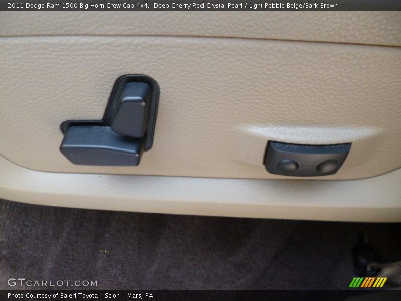 Deep Cherry Red Crystal Pearl / Light Pebble Beige/Bark Brown 2011 Dodge Ram 1500 Big Horn Crew Cab 4x4
