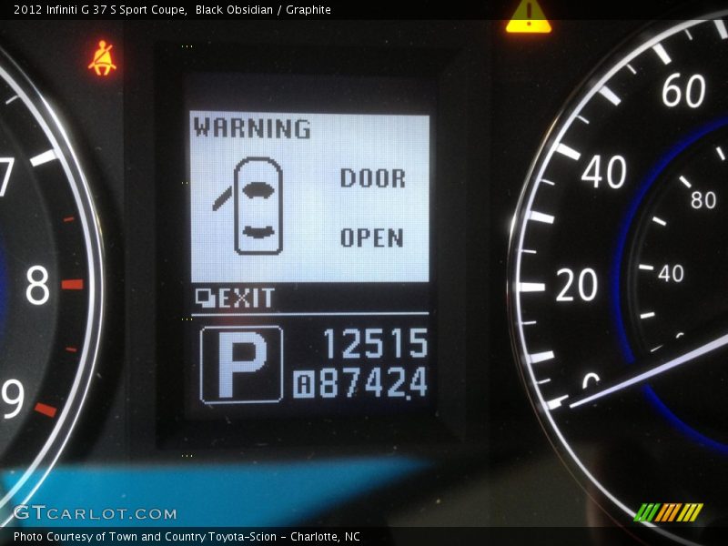 Black Obsidian / Graphite 2012 Infiniti G 37 S Sport Coupe