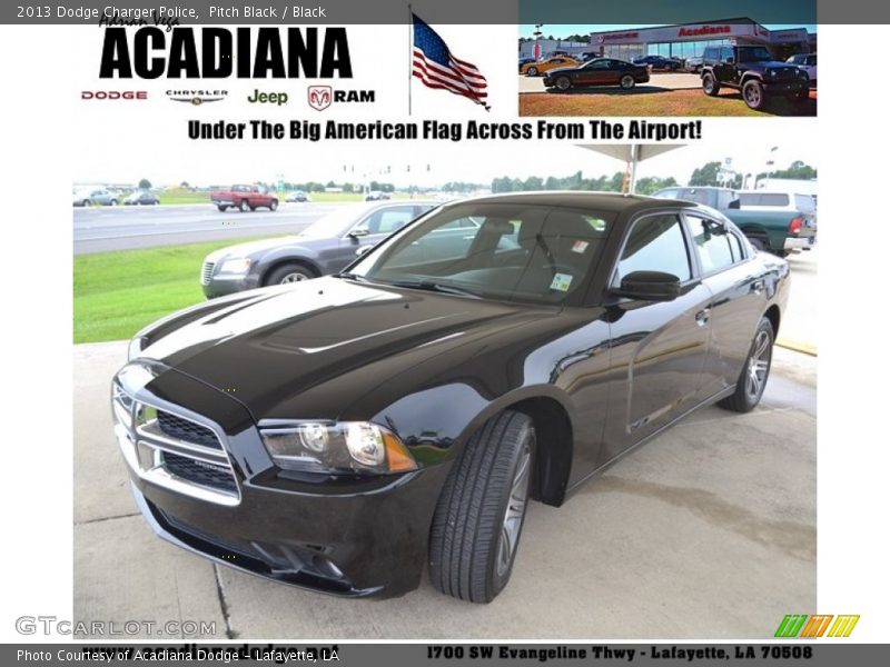 Pitch Black / Black 2013 Dodge Charger Police