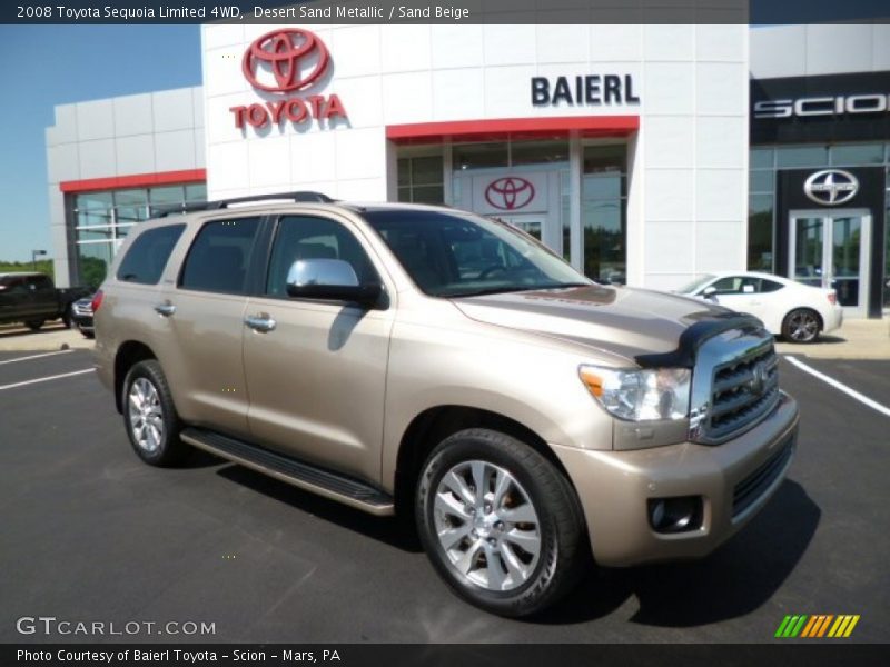 Desert Sand Metallic / Sand Beige 2008 Toyota Sequoia Limited 4WD