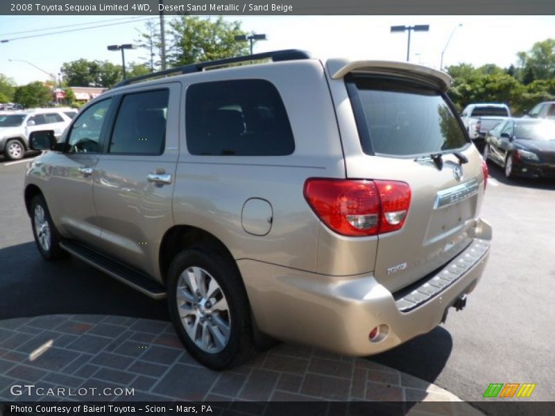 Desert Sand Metallic / Sand Beige 2008 Toyota Sequoia Limited 4WD