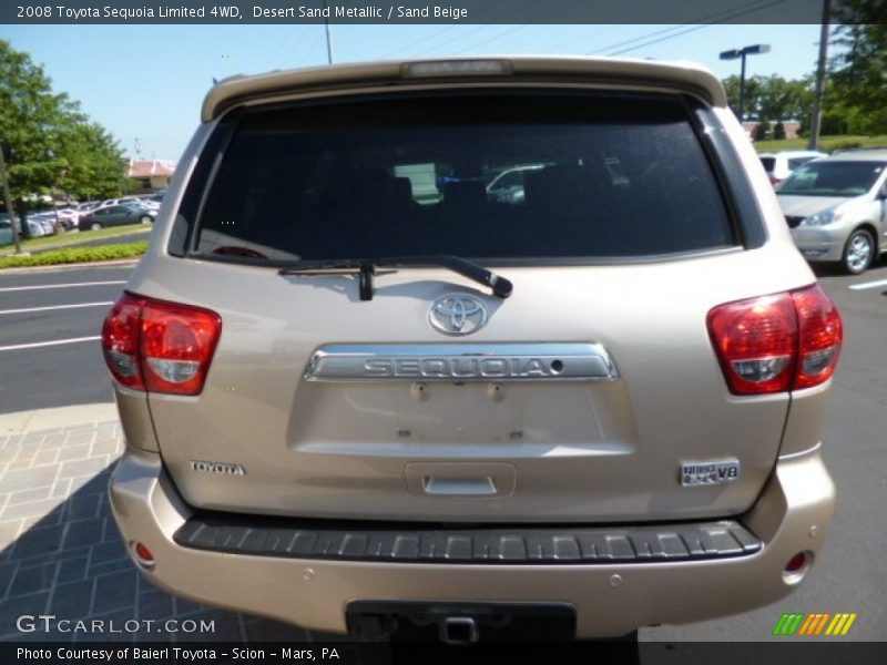 Desert Sand Metallic / Sand Beige 2008 Toyota Sequoia Limited 4WD