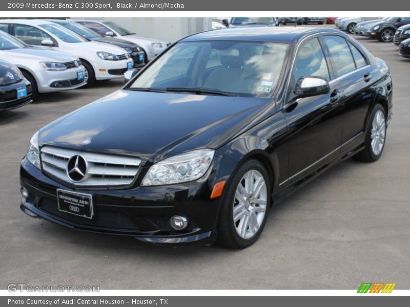 Black / Almond/Mocha 2009 Mercedes-Benz C 300 Sport