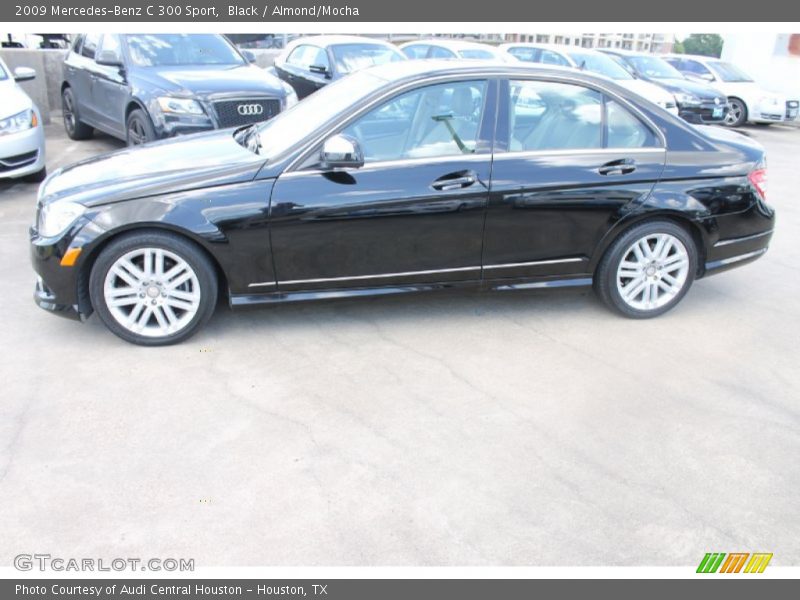 Black / Almond/Mocha 2009 Mercedes-Benz C 300 Sport