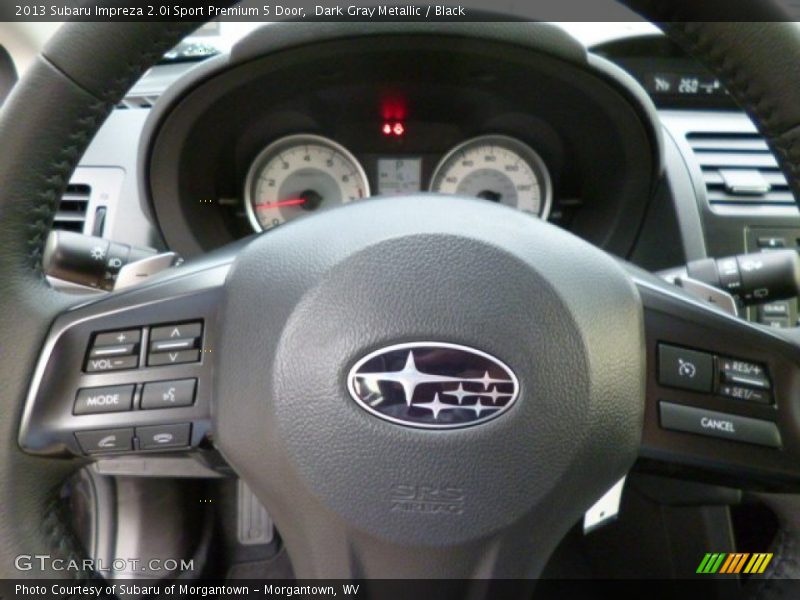 Dark Gray Metallic / Black 2013 Subaru Impreza 2.0i Sport Premium 5 Door