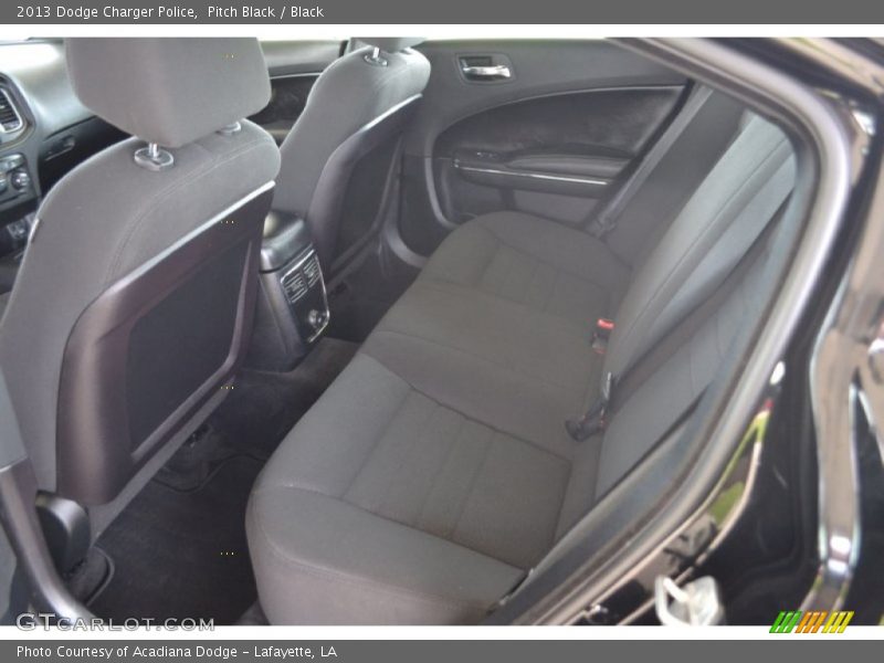 Rear Seat of 2013 Charger Police