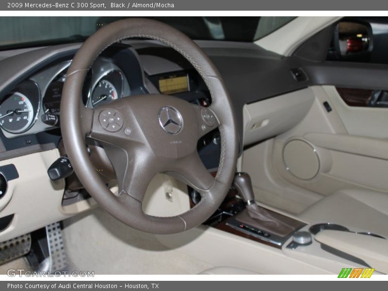 Black / Almond/Mocha 2009 Mercedes-Benz C 300 Sport