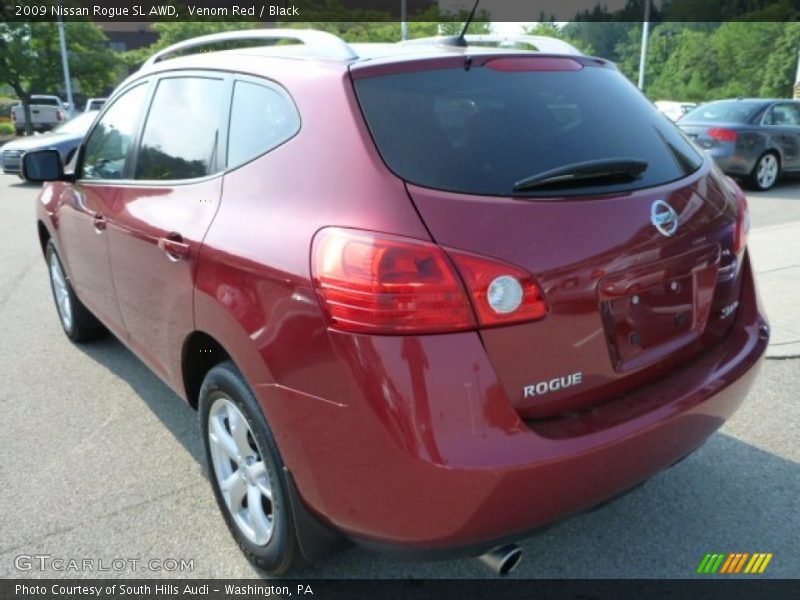 Venom Red / Black 2009 Nissan Rogue SL AWD
