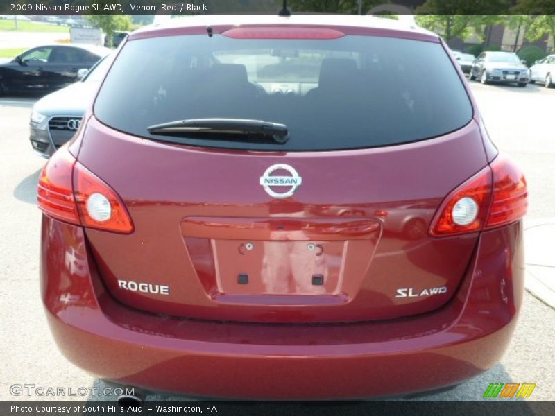 Venom Red / Black 2009 Nissan Rogue SL AWD