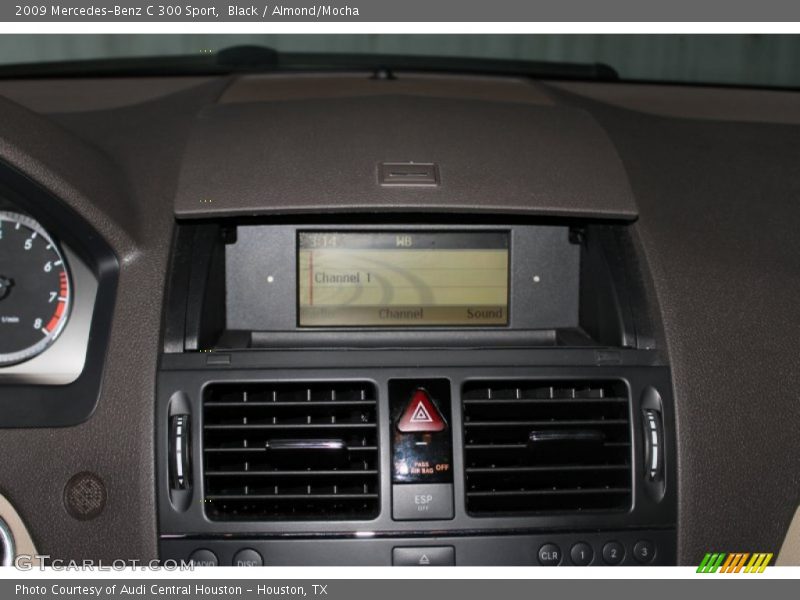 Black / Almond/Mocha 2009 Mercedes-Benz C 300 Sport