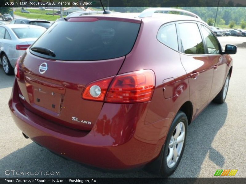 Venom Red / Black 2009 Nissan Rogue SL AWD