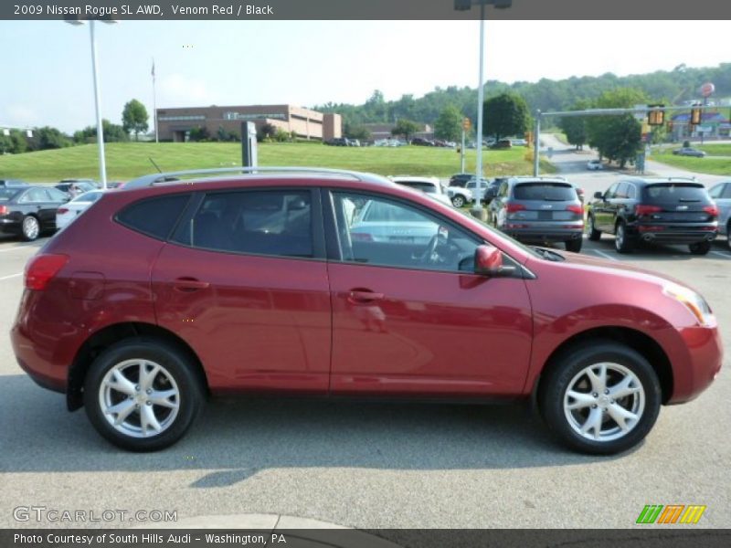 Venom Red / Black 2009 Nissan Rogue SL AWD