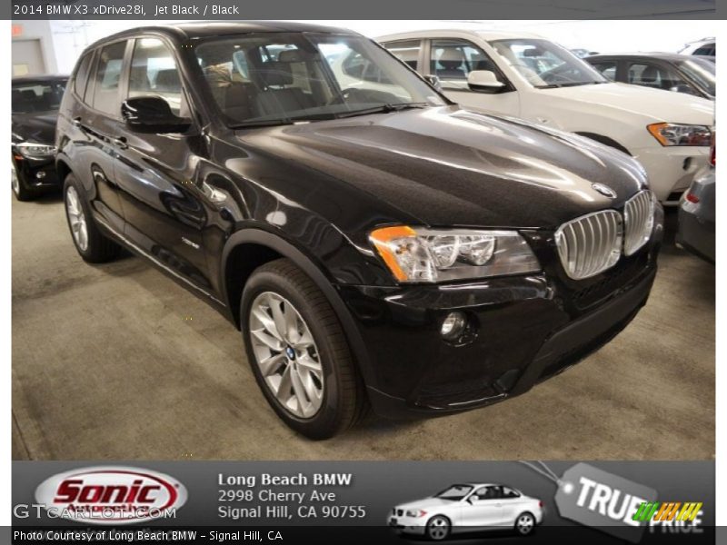 Jet Black / Black 2014 BMW X3 xDrive28i