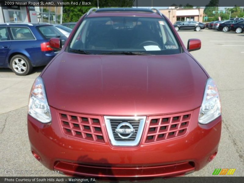 Venom Red / Black 2009 Nissan Rogue SL AWD