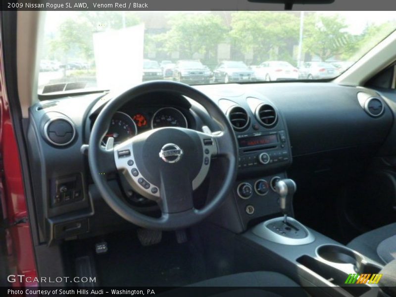 Venom Red / Black 2009 Nissan Rogue SL AWD