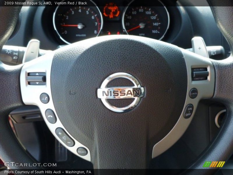 Venom Red / Black 2009 Nissan Rogue SL AWD