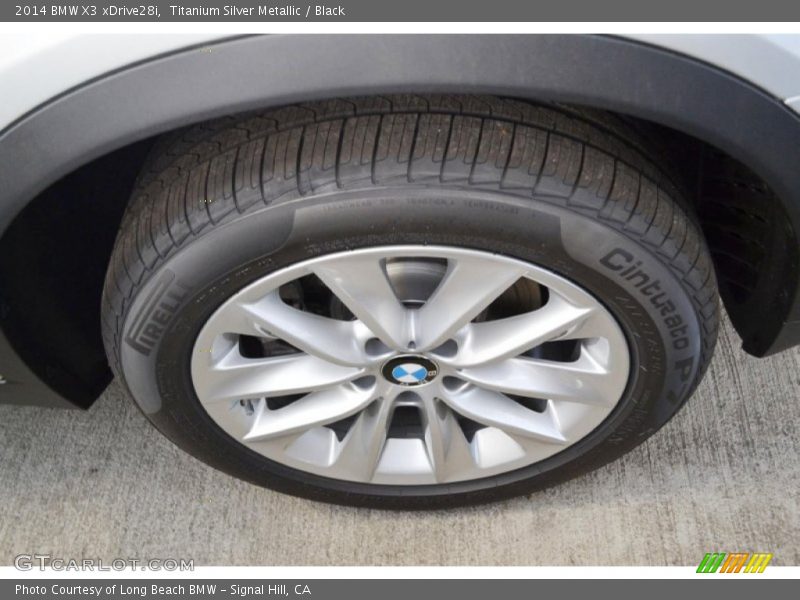 Titanium Silver Metallic / Black 2014 BMW X3 xDrive28i