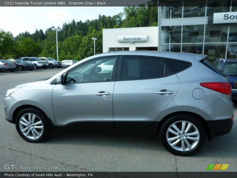 Graphite Gray / Black 2012 Hyundai Tucson Limited AWD