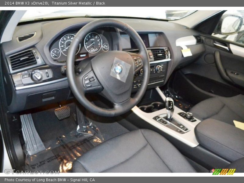 Titanium Silver Metallic / Black 2014 BMW X3 xDrive28i