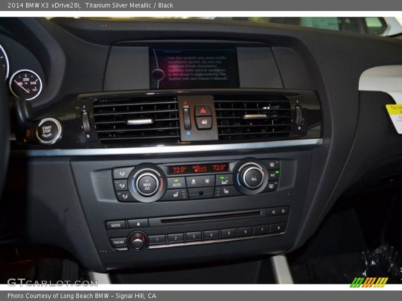 Titanium Silver Metallic / Black 2014 BMW X3 xDrive28i