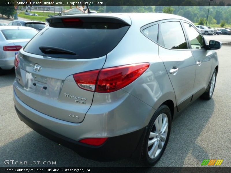Graphite Gray / Black 2012 Hyundai Tucson Limited AWD