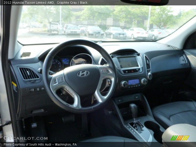 Graphite Gray / Black 2012 Hyundai Tucson Limited AWD