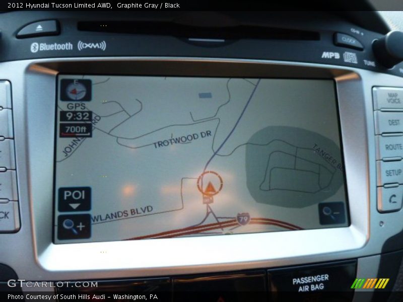 Graphite Gray / Black 2012 Hyundai Tucson Limited AWD