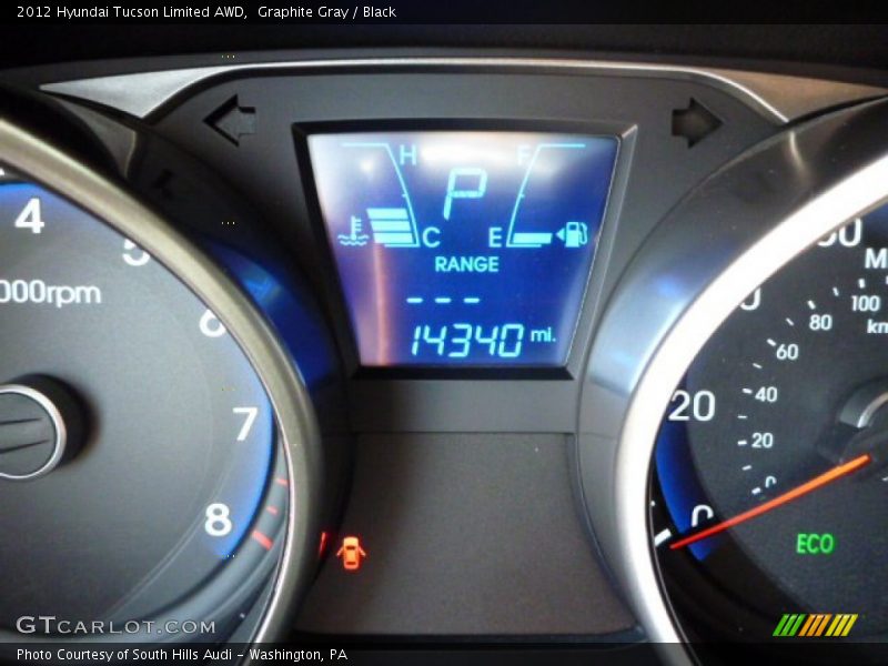 Graphite Gray / Black 2012 Hyundai Tucson Limited AWD