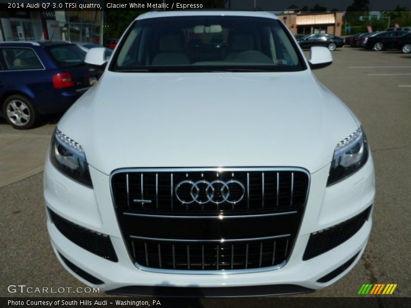 Glacier White Metallic / Espresso 2014 Audi Q7 3.0 TFSI quattro