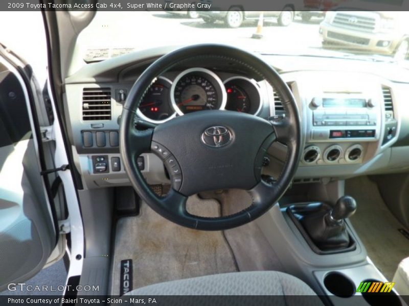 Super White / Graphite Gray 2009 Toyota Tacoma Access Cab 4x4