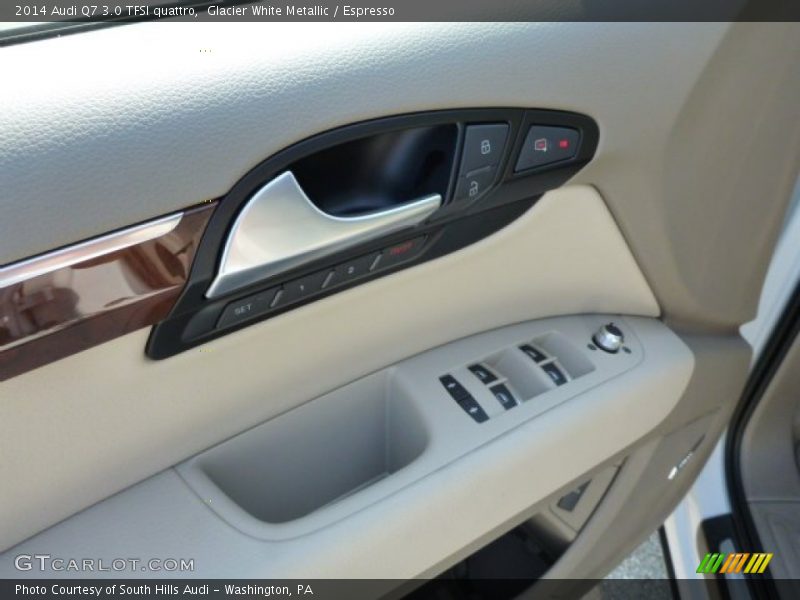 Glacier White Metallic / Espresso 2014 Audi Q7 3.0 TFSI quattro