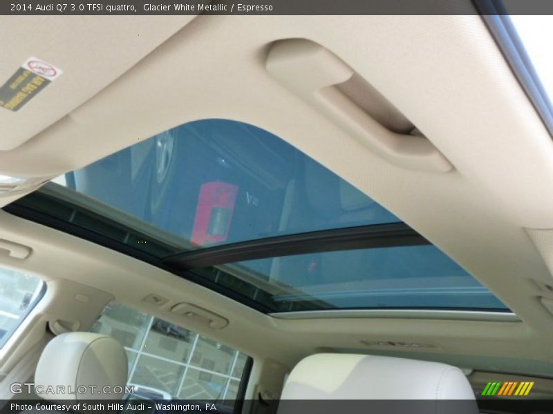 Glacier White Metallic / Espresso 2014 Audi Q7 3.0 TFSI quattro