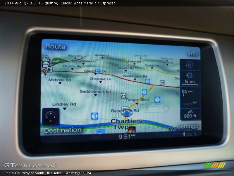 Glacier White Metallic / Espresso 2014 Audi Q7 3.0 TFSI quattro