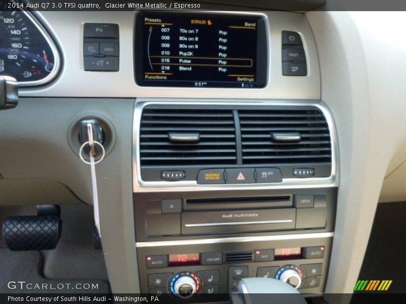 Glacier White Metallic / Espresso 2014 Audi Q7 3.0 TFSI quattro