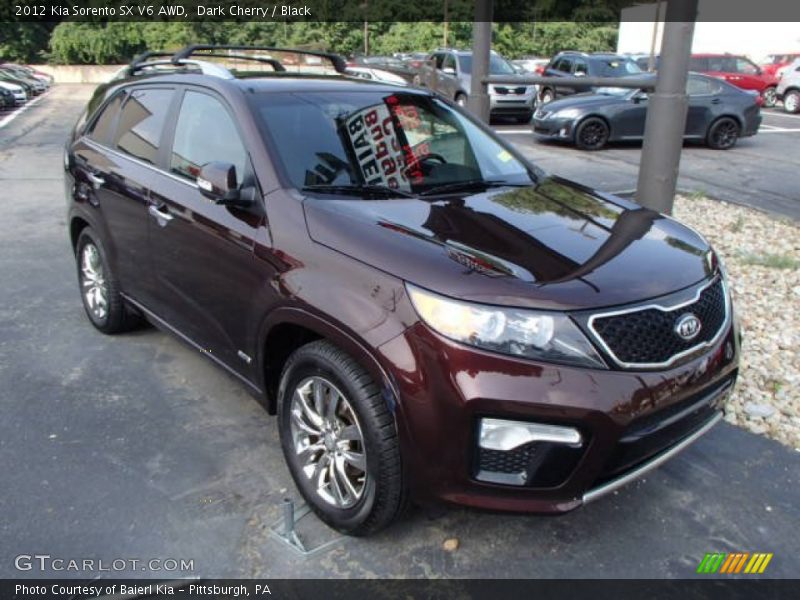 Dark Cherry / Black 2012 Kia Sorento SX V6 AWD