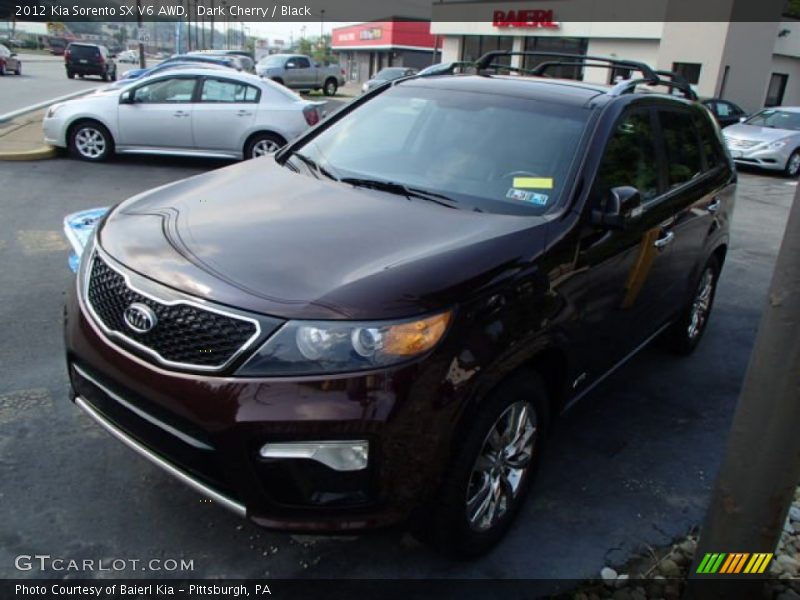 Dark Cherry / Black 2012 Kia Sorento SX V6 AWD