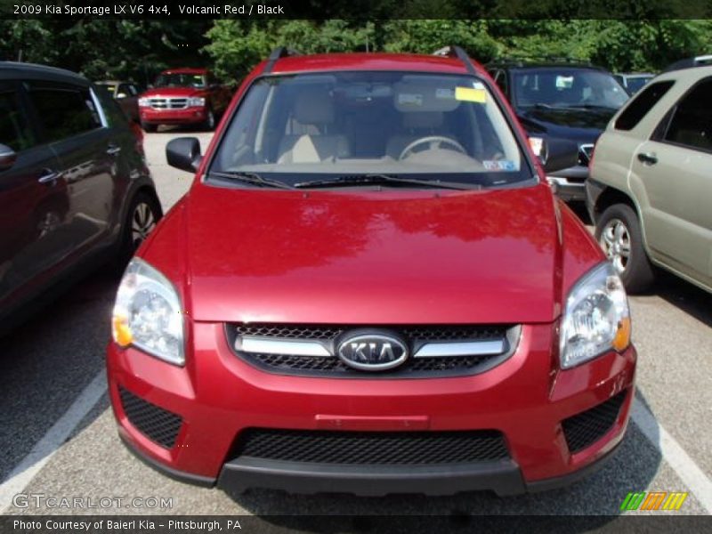 Volcanic Red / Black 2009 Kia Sportage LX V6 4x4