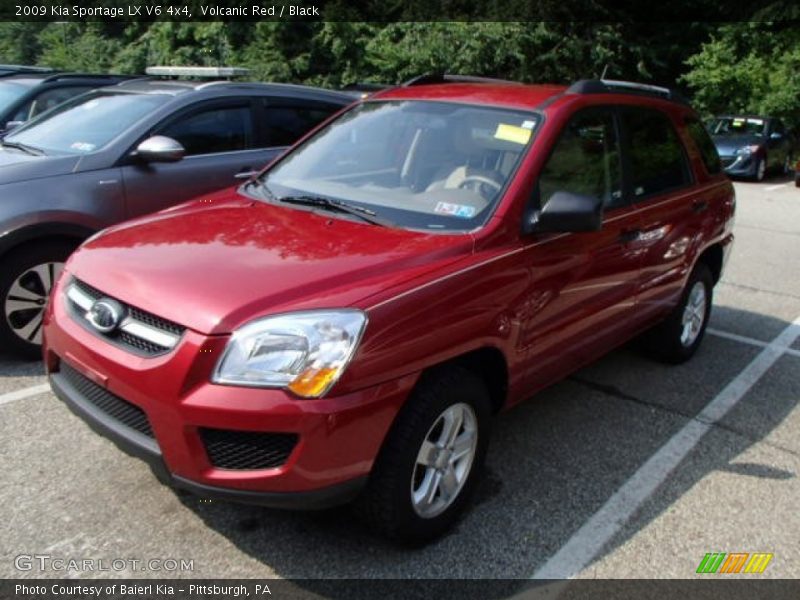 Volcanic Red / Black 2009 Kia Sportage LX V6 4x4