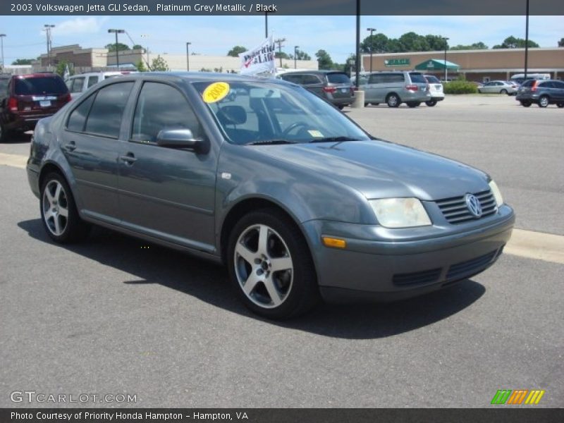 Platinum Grey Metallic / Black 2003 Volkswagen Jetta GLI Sedan