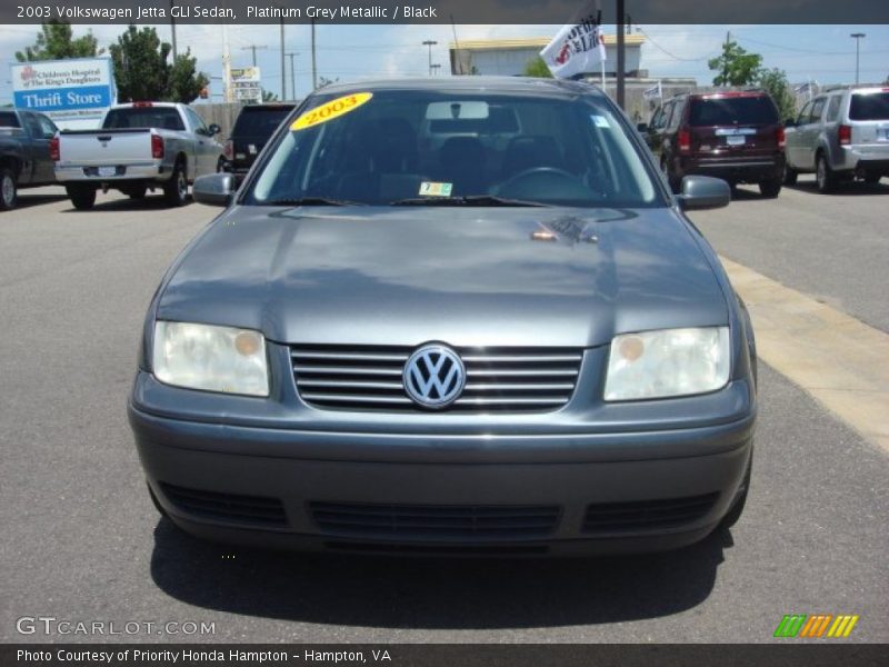 Platinum Grey Metallic / Black 2003 Volkswagen Jetta GLI Sedan