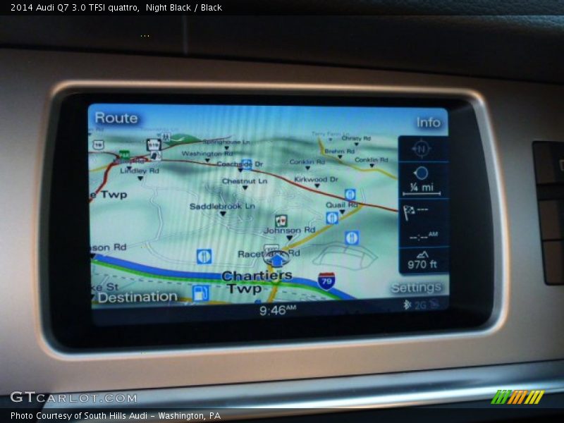 Navigation of 2014 Q7 3.0 TFSI quattro