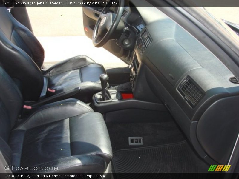 Platinum Grey Metallic / Black 2003 Volkswagen Jetta GLI Sedan