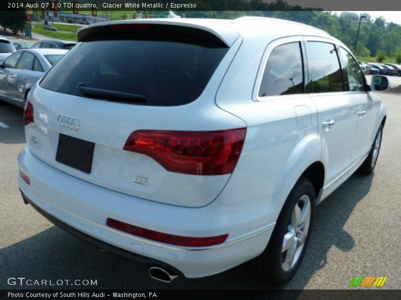 Glacier White Metallic / Espresso 2014 Audi Q7 3.0 TDI quattro