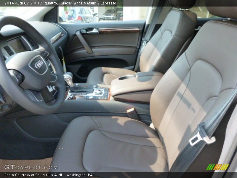  2014 Q7 3.0 TDI quattro Espresso Interior
