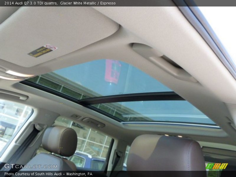 Sunroof of 2014 Q7 3.0 TDI quattro