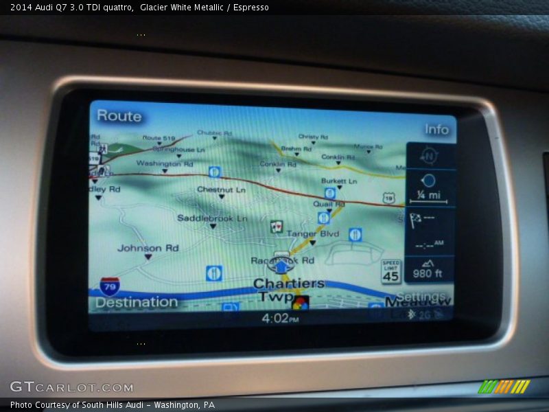 Navigation of 2014 Q7 3.0 TDI quattro